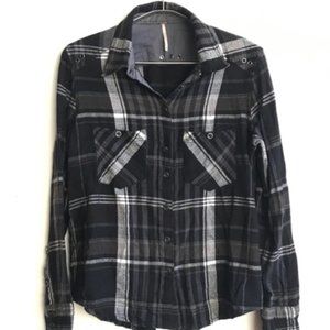 Free People - Flannel in black/gray